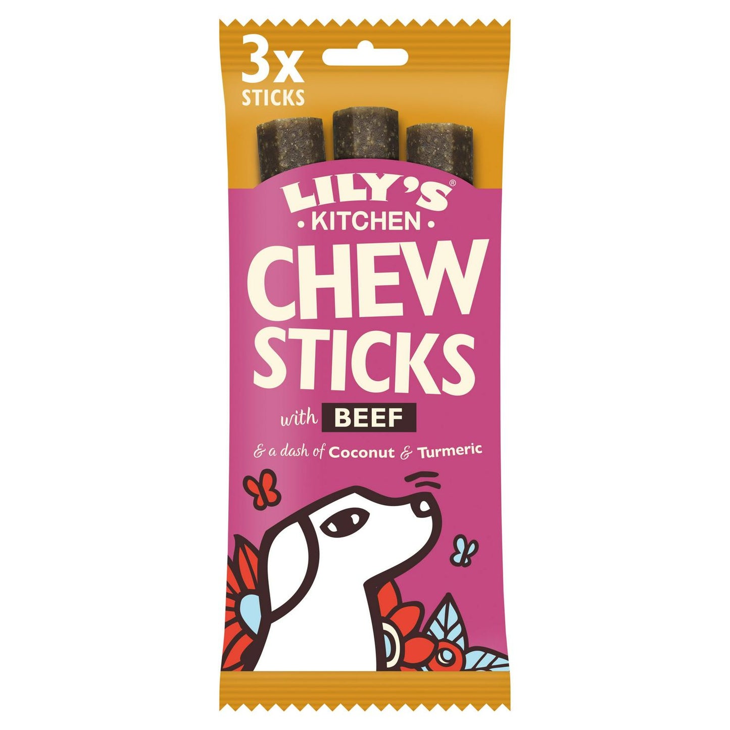 Lily’s Kitchen Chew Sticks with Beef (Proper Meat) 120g