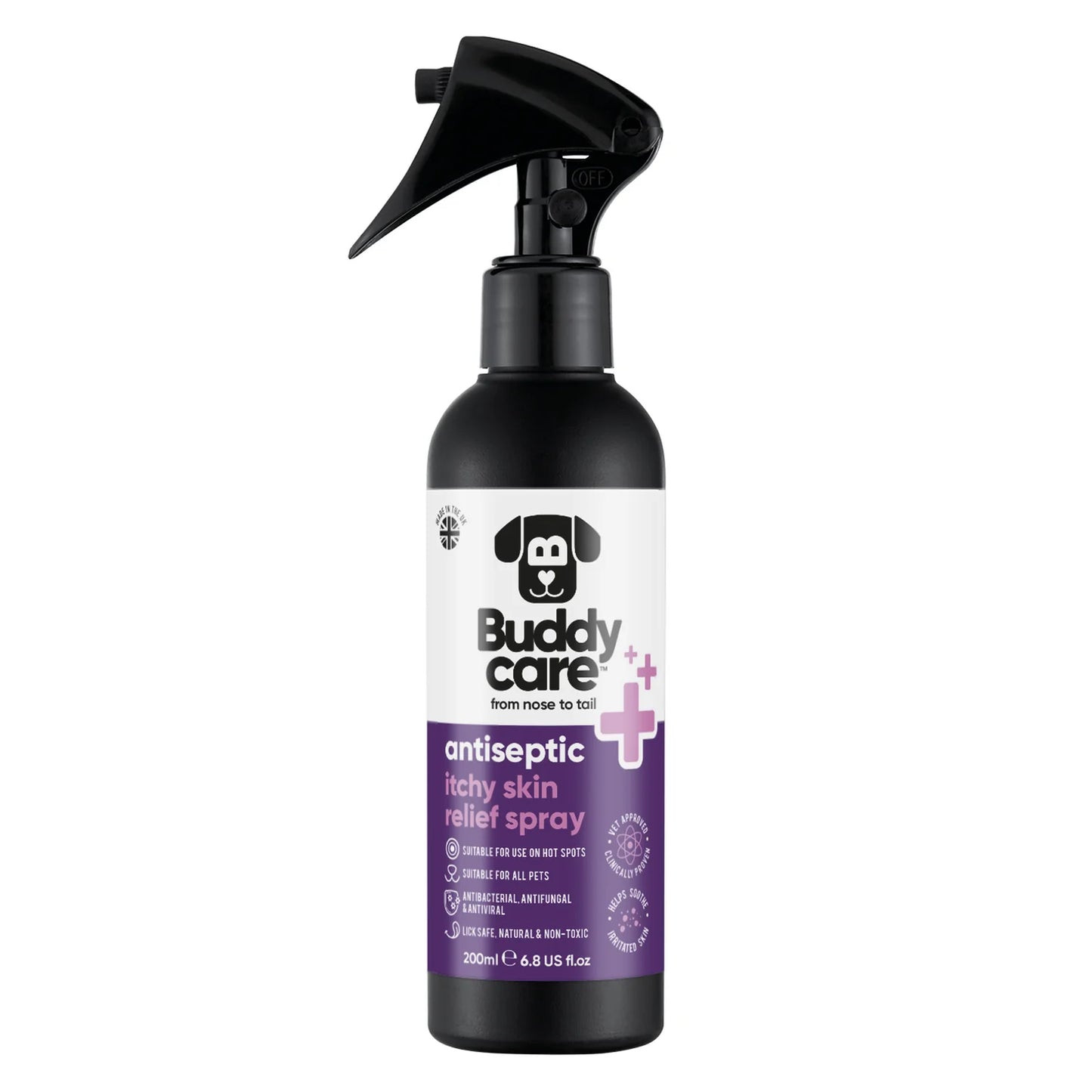 Buddy Care Antiseptic Itchy Skin Relief Spray