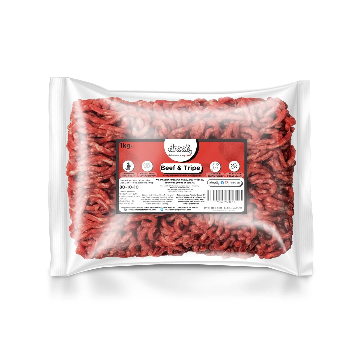 Drool Beef /Tripe Free Flow 1kg
