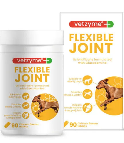 Vetzyme Flexible Joint with Glucosamine (Chicken flavour) 30 tablets