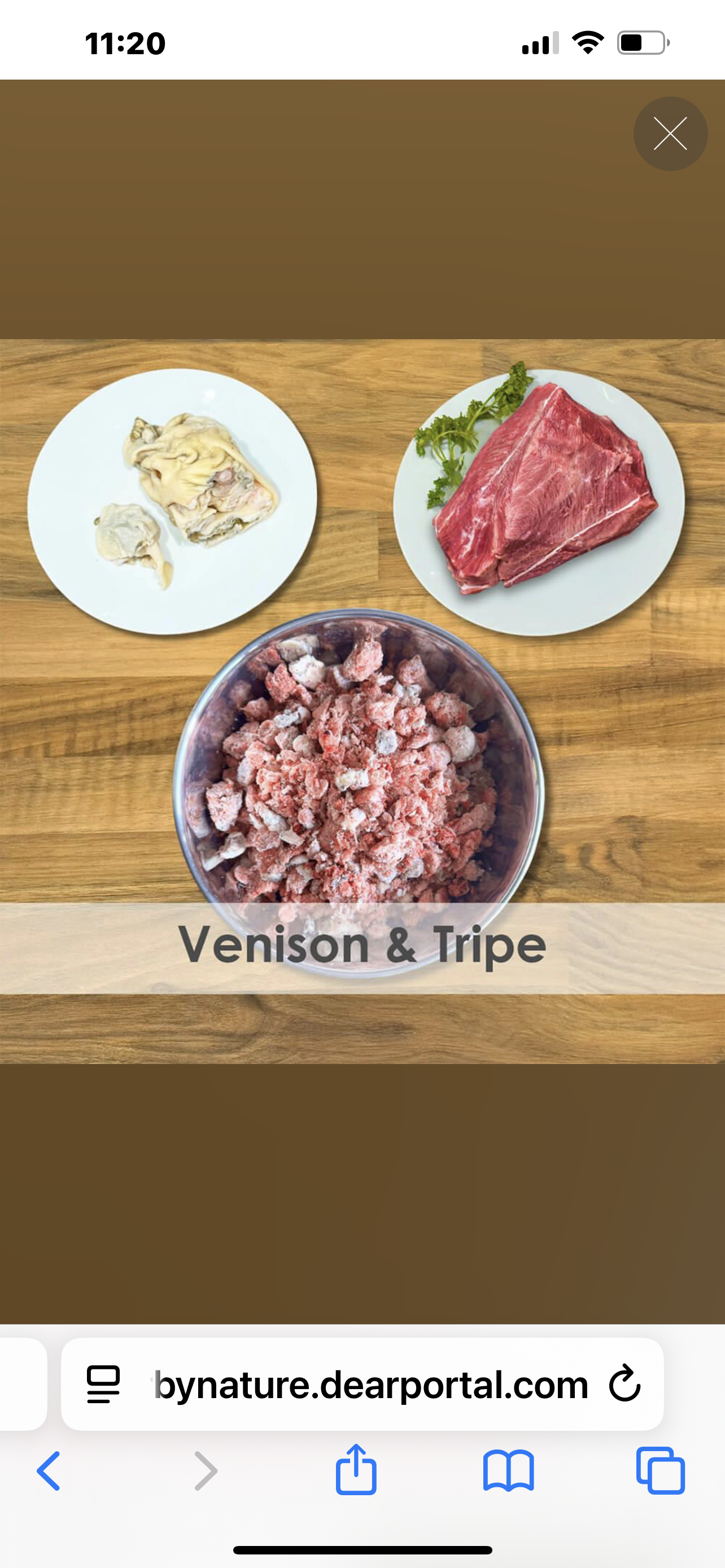 Venison and Tripe