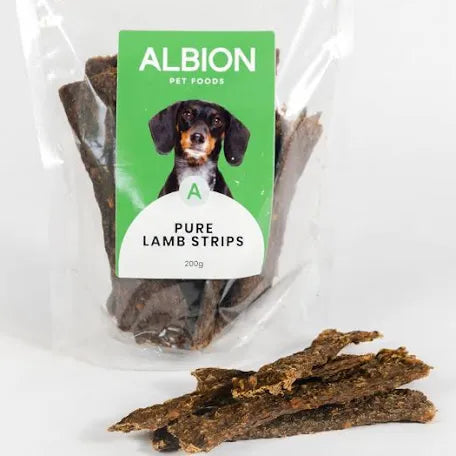 Pure Lamb Meat Strips 200g