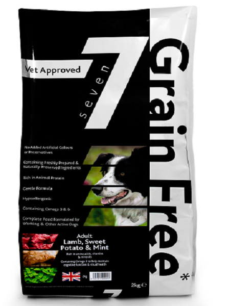 Seven7 Lamb, Sweet Potatoes and mint 2 kg Adult