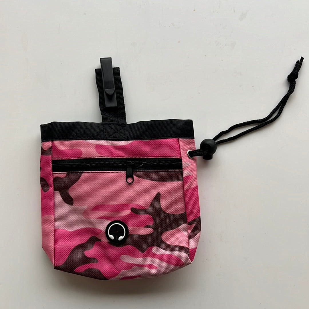 Pink Treat Bag with belt clip and zip