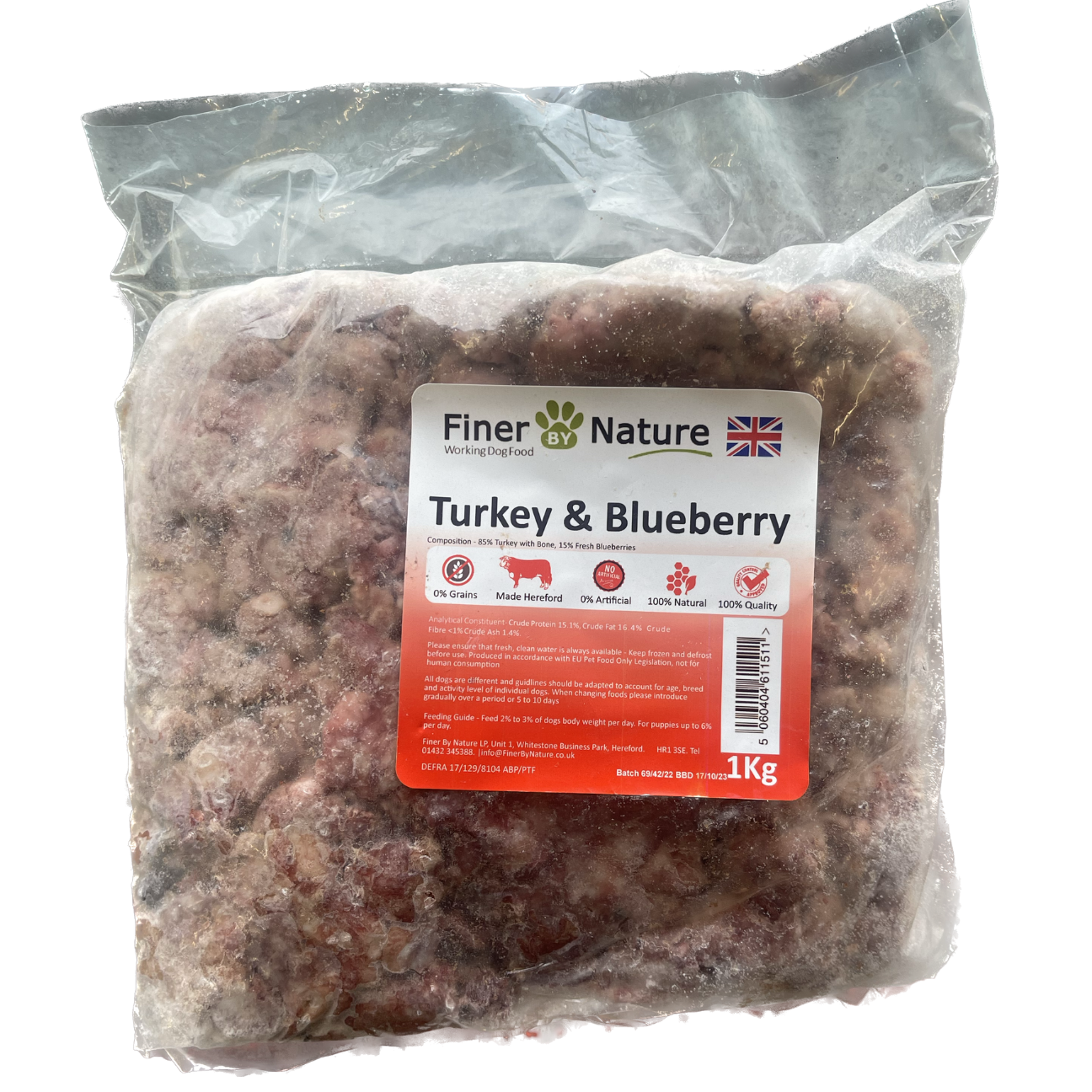 Turkey & Blueberry - 1kg