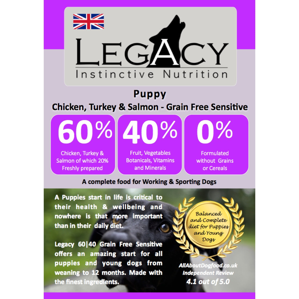Legacy Chicken, Turkey & Salmon - 2kg