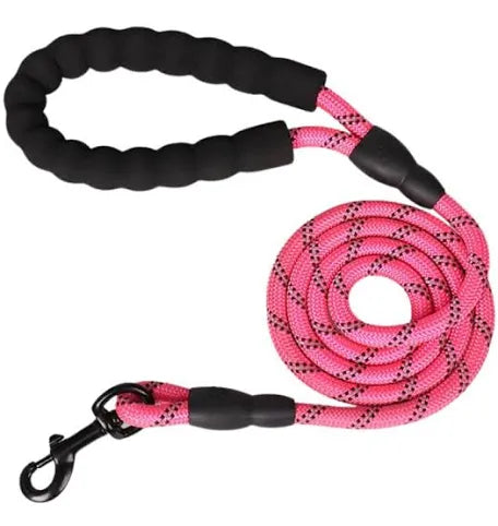 Pink Reflective Rope Lead