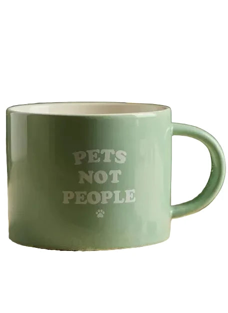 Pets Not People Mug - Sage Green
