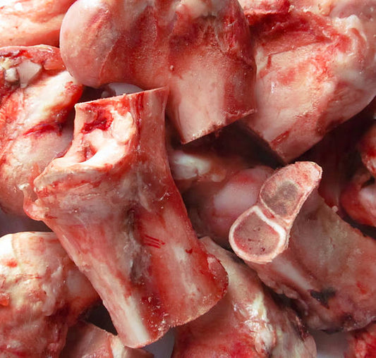Raw knuckle Marrow bones