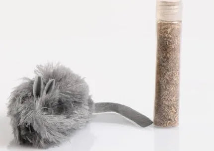 Refillable Mouse with Cat Nip Inside (brown mouse)