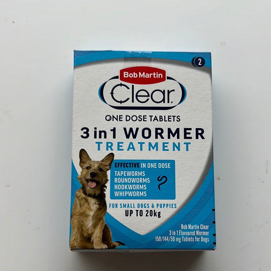 3 in 1 Wormer Treatment up to 20kg