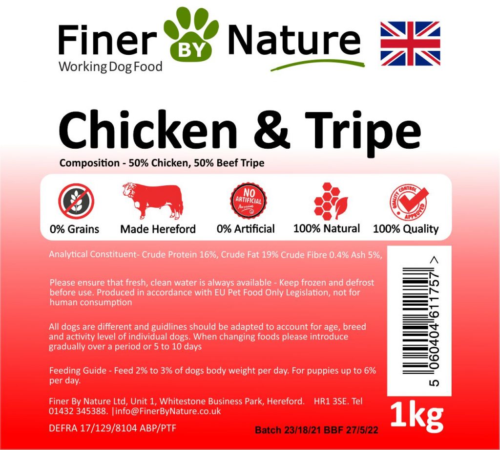 Chicken & Tripe - 1kg