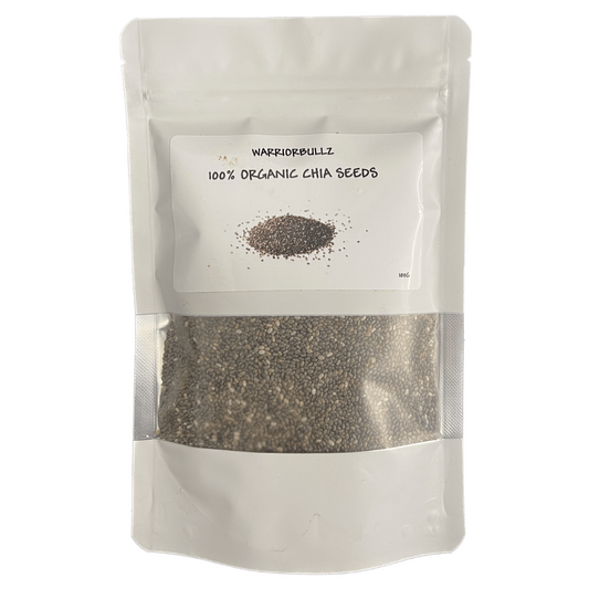 WarriorBullz 100% Organic Chia Seeds - 100g